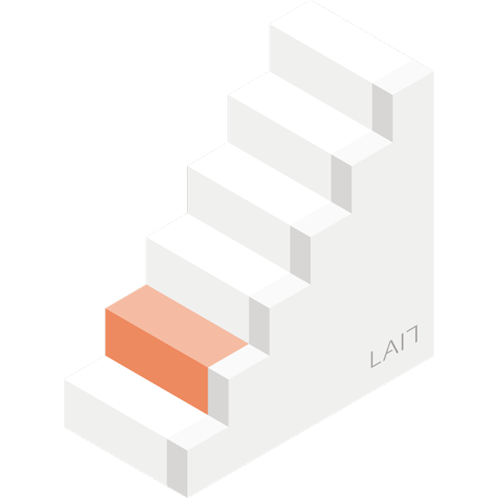 Den digitale trappe har 6 trin. Nummer 2 trin svarer til at have en standard hjemmeside