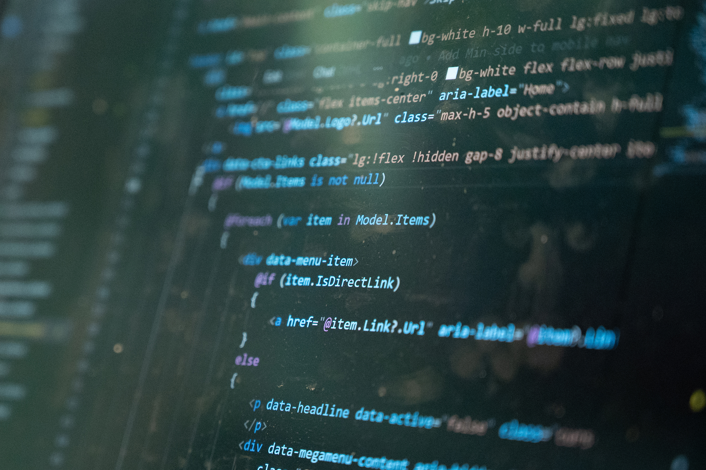 En computerskærm digital kodning